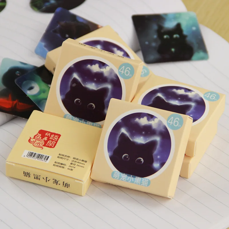 46 PCS Office Stationery Paper Sticker Creative Star Sky Black Cats Memo Pads Stickers Gift Diary Decor Scrapbooking
46 PCS Office Stationery Paper Sticker Creative Star Sky Black Cats Memo Pads Stickers Gift Diary Decor Scrapbooking