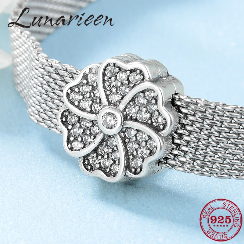 New 925 Sterling Silver Glamorous flowers Sparkling Clear CZ Clip Beads Fit Reflection Charms Bracelet For Women Jewelry Making
New 925 Sterling Silver Glamorous flowers Sparkling Clear CZ Clip Beads Fit Reflection Charms Bracelet For Women Jewelry Making