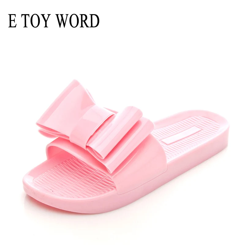 E TOY WORD Fashion big butterfly slippers Jelly Shoes Flip Flops Summer Shoes thick bottom high elastic PVC Beach Shoes Women
E TOY WORD Fashion big butterfly slippers Jelly Shoes Flip Flops Summer Shoes thick bottom high elastic PVC Beach Shoes Women