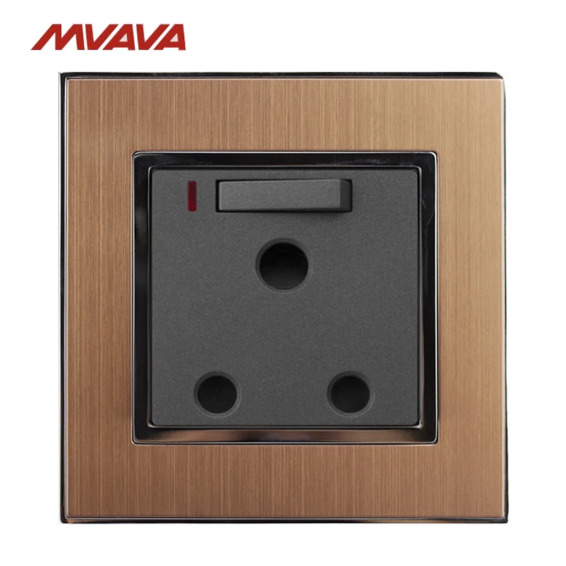 MVAVA 15A Wall Decoration Switched Socket With Neon 3 Round Pin Receptacle With LED South Africa Standard Outlet Free Shipping
MVAVA 15A Wall Decoration Switched Socket With Neon 3 Round Pin Receptacle With LED South Africa Standard Outlet Free Shipping