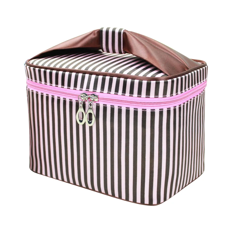 Women's Striped Cosmetic Bag Case Travel Necessary Makeup Vanity Box Organizer Beauty Toiletry Tools Storage Accessories Product
Women's Striped Cosmetic Bag Case Travel Necessary Makeup Vanity Box Organizer Beauty Toiletry Tools Storage Accessories Product