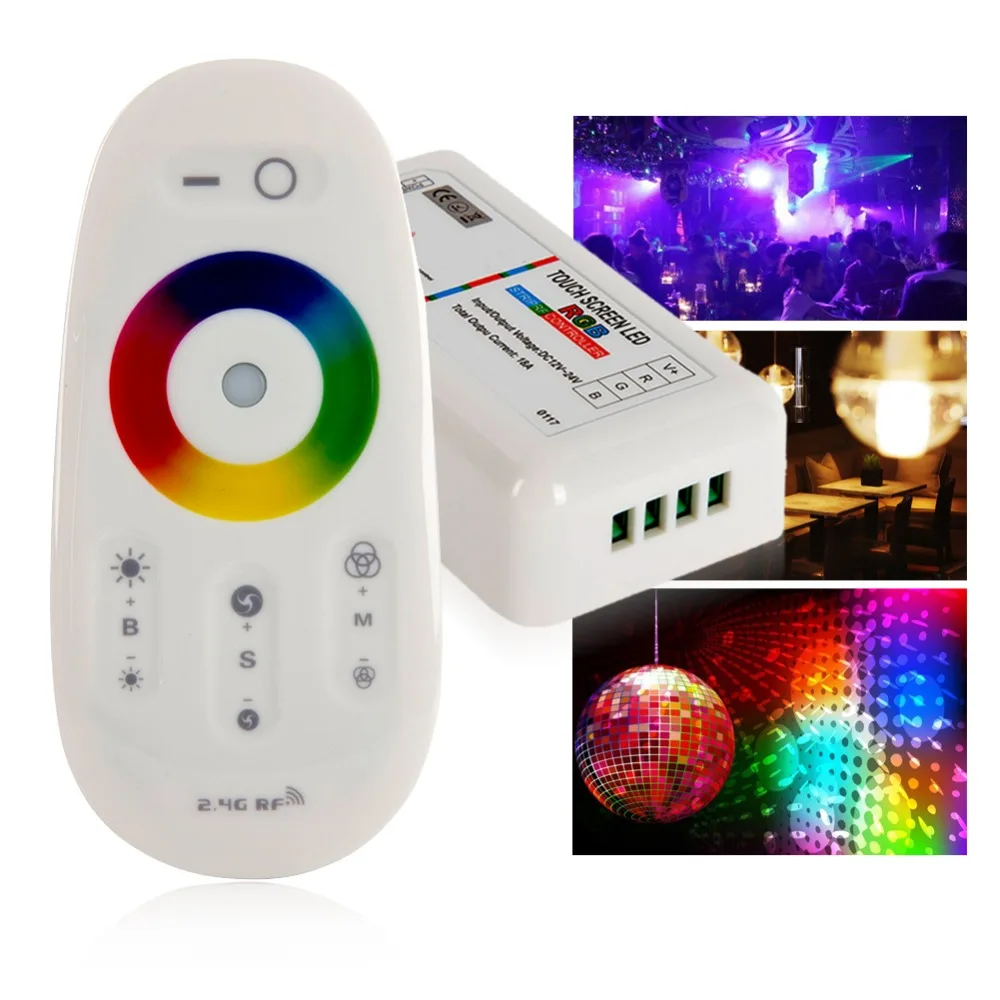 EDAL DC 15A RGB Led Controller 2.4G Touch Screen RF Remote Control For Led strip/bulb
EDAL DC 15A RGB Led Controller 2.4G Touch Screen RF Remote Control For Led strip/bulb