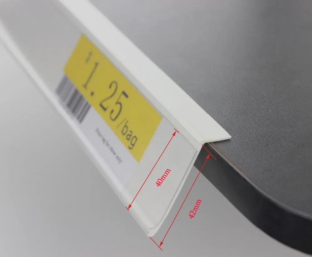 42mm width PVC white transparent price scan frame L angle adhesive shelf channel sign holder data strip promotion shelf talker
42mm width PVC white transparent price scan frame L angle adhesive shelf channel sign holder data strip promotion shelf talker