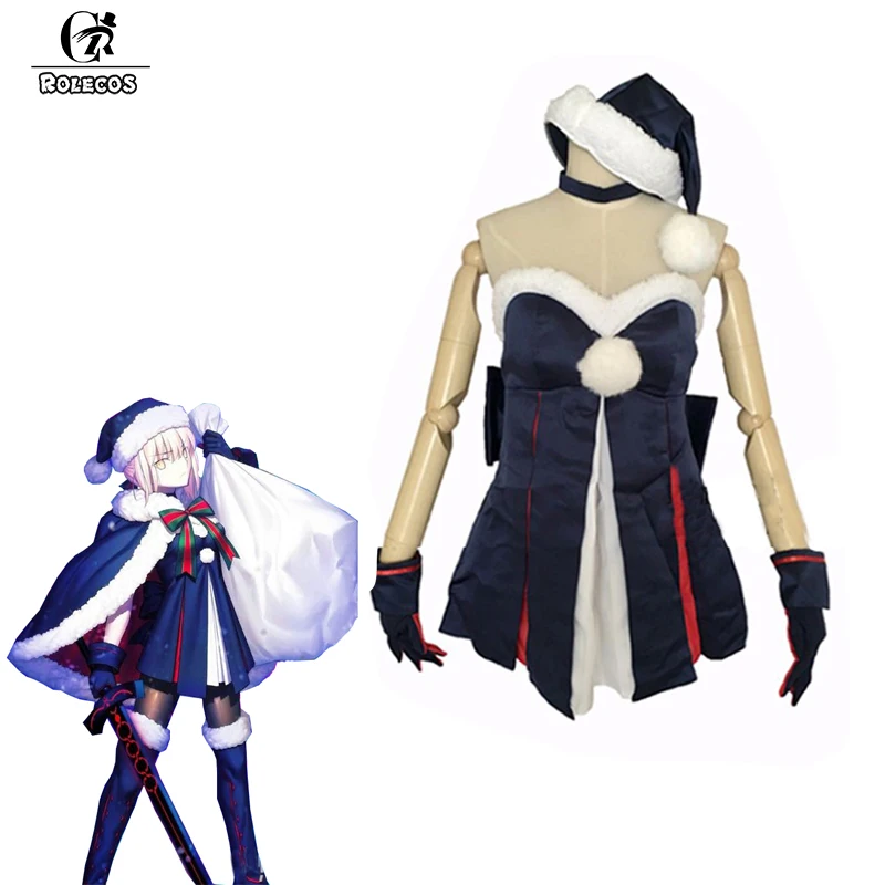 ROLECOS Game Fate Grand Order Cosplay Costume Black Saber Christmas Dark Blue Full Set with Cloak for Women Cosplay Costume
ROLECOS Game Fate Grand Order Cosplay Costume Black Saber Christmas Dark Blue Full Set with Cloak for Women Cosplay Costume