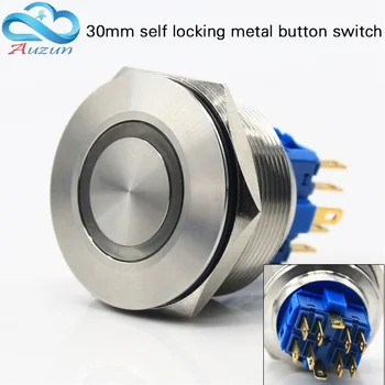 The 30-mm metal self-locking button switch 5a 2Normally open 2Normall, which is open 10 feet Stainless steel 6V12V24V36V48V220V
The 30-mm metal self-locking button switch 5a 2Normally open 2Normall, which is open 10 feet Stainless steel 6V12V24V36V48V220V