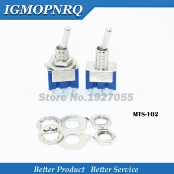 5Pcs Miniature Toggle Switch MTS-102 SPDT 6A 125VAC/3A 250VAC Switch Lever Switch 3 Pin
5Pcs Miniature Toggle Switch MTS-102 SPDT 6A 125VAC/3A 250VAC Switch Lever Switch 3 Pin