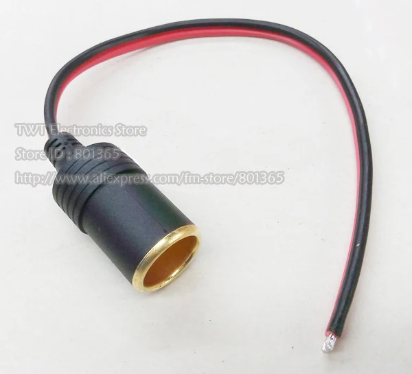 Golden Plated Copper 12V Car Cigar Cigarette Lighter Female Socket Plug Connector Cable/Free shipping/1PC
Golden Plated Copper 12V Car Cigar Cigarette Lighter Female Socket Plug Connector Cable/Free shipping/1PC