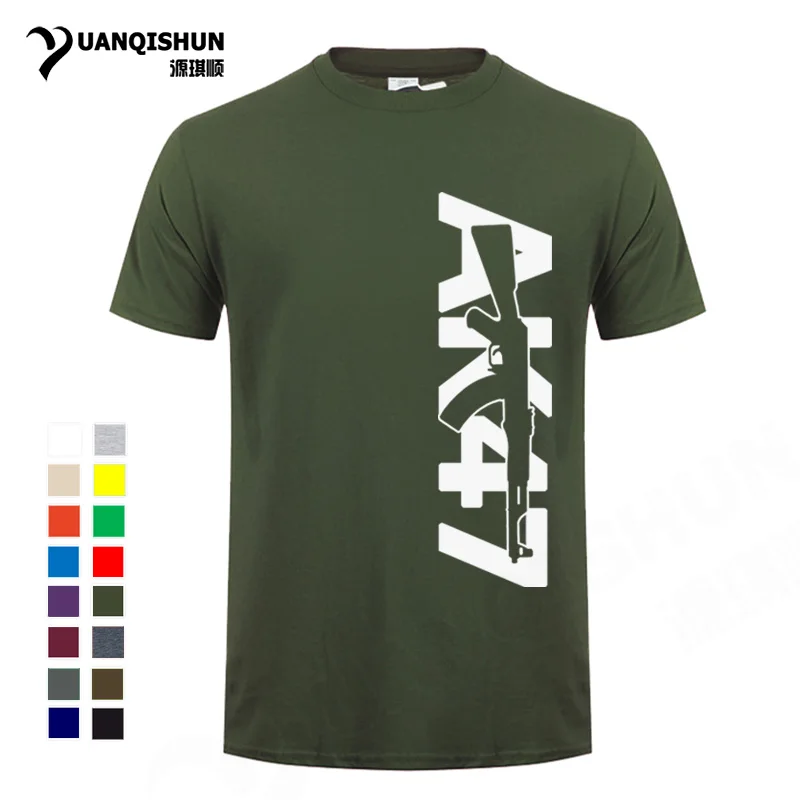Boutique Men Tops Tees 2018 Summer Fashion New AK47 Printed T Shirt Short Sleeve Men AK 47 Rifle Gun Personalized T Shirts 3XL
Boutique Men Tops Tees 2018 Summer Fashion New AK47 Printed T Shirt Short Sleeve Men AK 47 Rifle Gun Personalized T Shirts 3XL