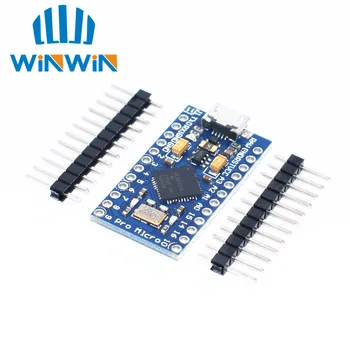 Free Shipping 100pcs Pro Micro ATmega32U4 5V/16MHz Module with 2 row pin header
Free Shipping 100pcs Pro Micro ATmega32U4 5V/16MHz Module with 2 row pin header