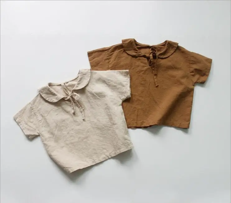 2019 New Girls Boys Shirt Short Sleeve Summer Cotton Linen Cool Fashion Kids Top 2-7t PT5574
2019 New Girls Boys Shirt Short Sleeve Summer Cotton Linen Cool Fashion Kids Top 2-7t PT5574