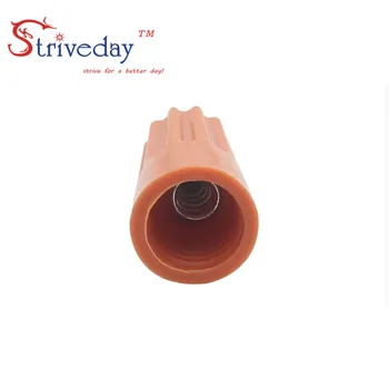 100pcs/lot P4 Twist Nut Electrical Wire Connector Terminals Cap Spring Insert Assortment Color Orange Fit for led strip
100pcs/lot P4 Twist Nut Electrical Wire Connector Terminals Cap Spring Insert Assortment Color Orange Fit for led strip