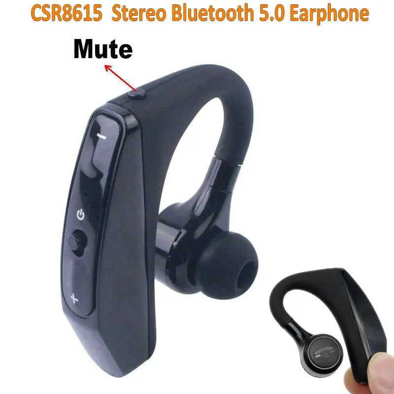 Tikigogo Wireless BT5.0 CSR Bluetooth Earphone Headset Mute Key Ear Hook Handsfree PK k10 Business Bluetooth Earphone headphone
Tikigogo Wireless BT5.0 CSR Bluetooth Earphone Headset Mute Key Ear Hook Handsfree PK k10 Business Bluetooth Earphone headphone