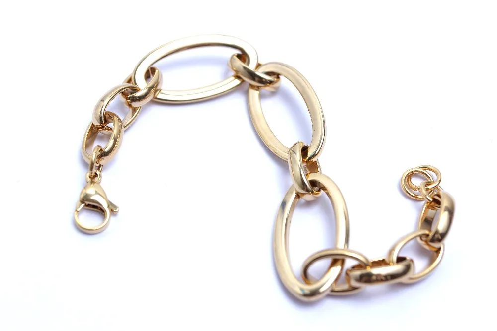 Fashion Jewelry Gift Unisex Wedding Party Gold Men Lobster Clasp Rolo Chain Bracelet Women 316L Stainless Steel Bracelets
Fashion Jewelry Gift Unisex Wedding Party Gold Men Lobster Clasp Rolo Chain Bracelet Women 316L Stainless Steel Bracelets