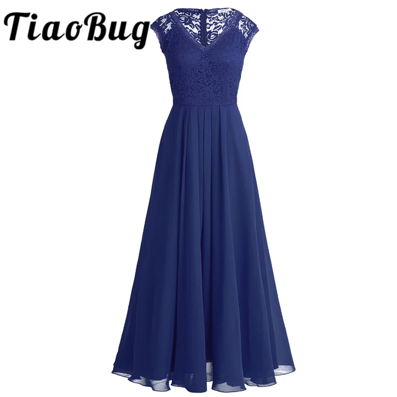 Женское шифоновое платье без рукавов TiaoBug длинное платье-макси с цветочным