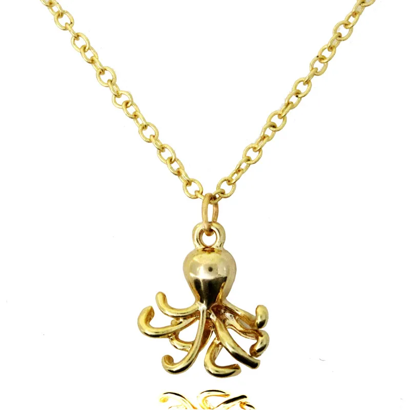 octopus animal pendant necklaces gold-color choker necklace Nautical Style woman ocean beach jewelry wholesale 2017
octopus animal pendant necklaces gold-color choker necklace Nautical Style woman ocean beach jewelry wholesale 2017