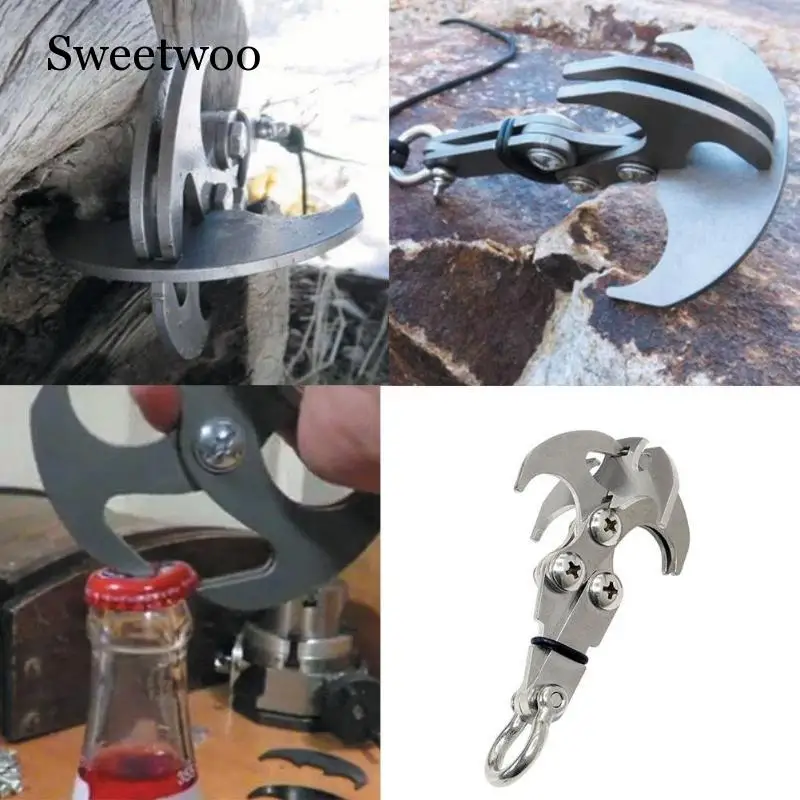 Stainless Steel Survival Folding Grappling Hook Outdoor Climbing Claw Accessories Gravity Hook Key Chain Car Traction Rescue
Stainless Steel Survival Folding Grappling Hook Outdoor Climbing Claw Accessories Gravity Hook Key Chain Car Traction Rescue