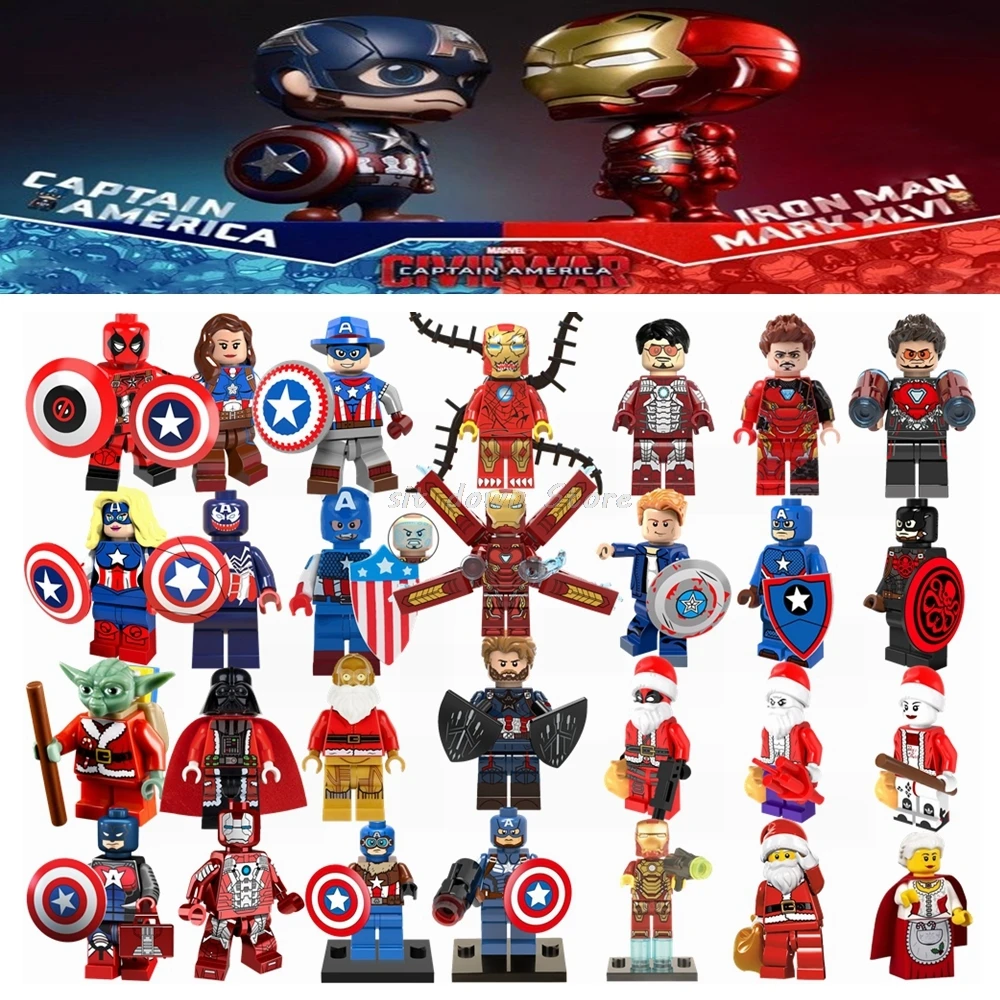 Legoing Marvel Avengers superheroes Iron Man Captain America Deadpool Joke Model Building Blocks Toys for Children Legoing TOYS
Legoing Marvel Avengers superheroes Iron Man Captain America Deadpool Joke Model Building Blocks Toys for Children Legoing TOYS