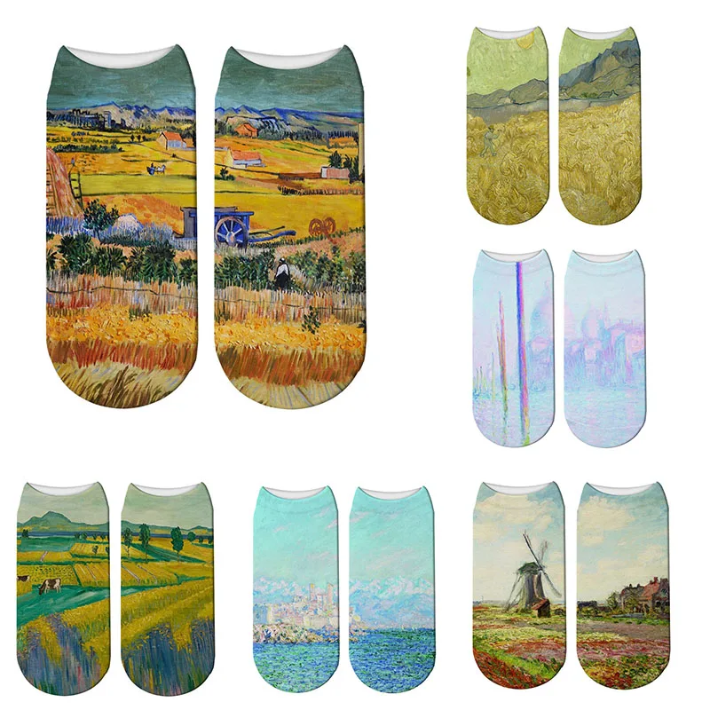 Fashion Art Cotton Crew Printed Socks Painting Pattern Women Harajuku Design socks sailboat windmill Ankle Funny Socks 7S-ZWS45
Fashion Art Cotton Crew Printed Socks Painting Pattern Women Harajuku Design socks sailboat windmill Ankle Funny Socks 7S-ZWS45