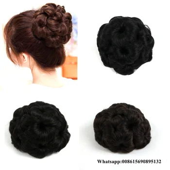 New Synthetic Curly Hair Bride Makeup Bun 9 Flowers Chignon Claw on Ponytail Hairpiece Heat Resistant Extension Styling Tools
New Synthetic Curly Hair Bride Makeup Bun 9 Flowers Chignon Claw on Ponytail Hairpiece Heat Resistant Extension Styling Tools