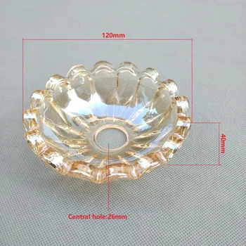 2pcs/lot 120x40mm European style crystal lamp champagne arm flower glass bowl chandelier tray lighting accessories
2pcs/lot 120x40mm European style crystal lamp champagne arm flower glass bowl chandelier tray lighting accessories