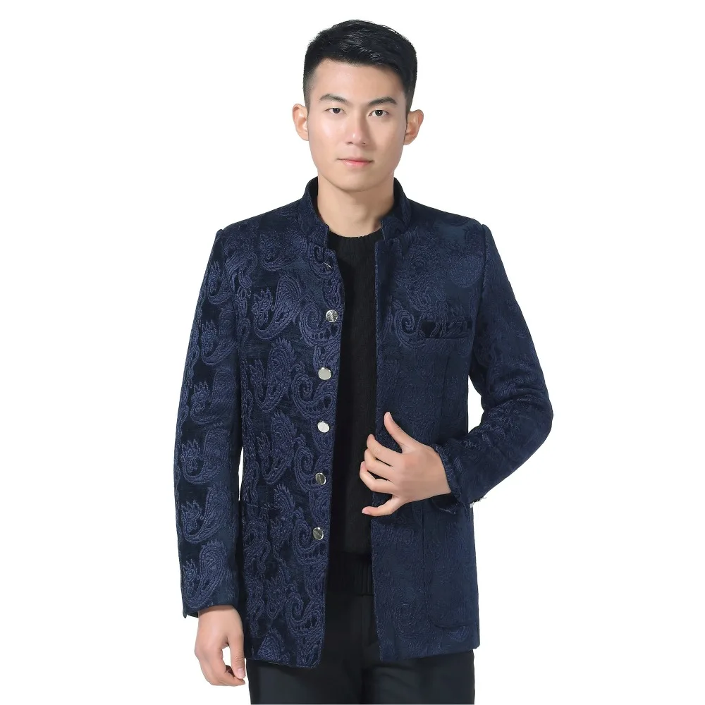 Men Ethnical Suit Coat Mandarin Collar Tunic Jackets Man Blue Red Tangzhuang Male Jacquard Weave Mao Suit Oriental Kong Fu Coats
Men Ethnical Suit Coat Mandarin Collar Tunic Jackets Man Blue Red Tangzhuang Male Jacquard Weave Mao Suit Oriental Kong Fu Coats