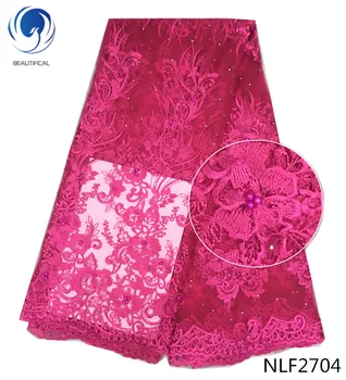 BEAUTIFICAL (5yards/lot )Lace fabrics african net lace fabric with beads and stones New arrival nigerian embroidery lace NLF27
BEAUTIFICAL (5yards/lot )Lace fabrics african net lace fabric with beads and stones New arrival nigerian embroidery lace NLF27