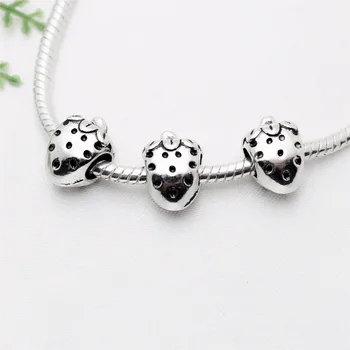 Vintage Silver Round Strawberry big hole beads fit Pandora Charms diy European Bracelets Jewelry Making Handmade 50pcs/lot
Vintage Silver Round Strawberry big hole beads fit Pandora Charms diy European Bracelets Jewelry Making Handmade 50pcs/lot