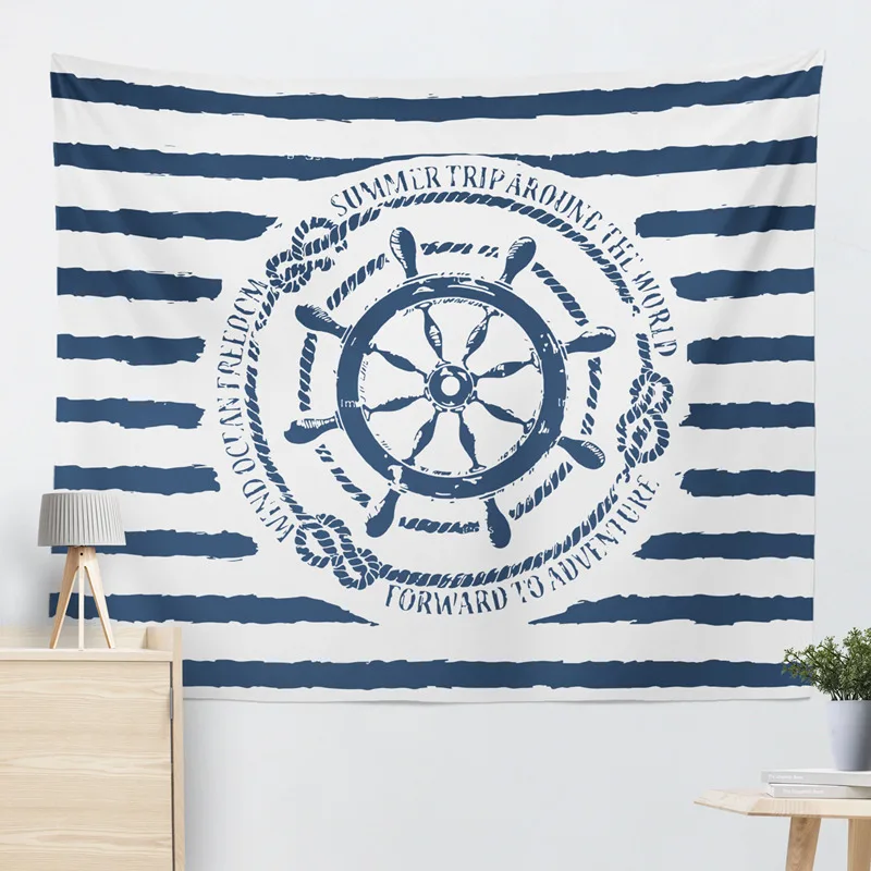 Mediterranea Marine Blue Sea Anchor Wall Tapestry Sea Print Home Decorative Tapete Bedroom Blanket Table Cloth 2 Size
Mediterranea Marine Blue Sea Anchor Wall Tapestry Sea Print Home Decorative Tapete Bedroom Blanket Table Cloth 2 Size