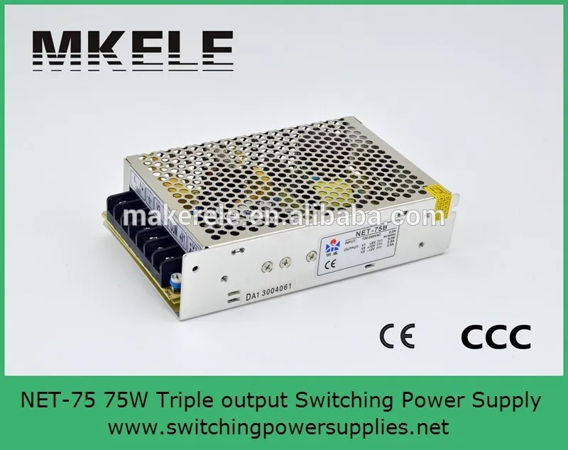CE Approved AC To DC 75W Triple Output Power Supply 5V6A 15V2.3A -15V0.5A Input Voltage 85 ~ 264VAC
CE Approved AC To DC 75W Triple Output Power Supply 5V6A 15V2.3A -15V0.5A Input Voltage 85 ~ 264VAC