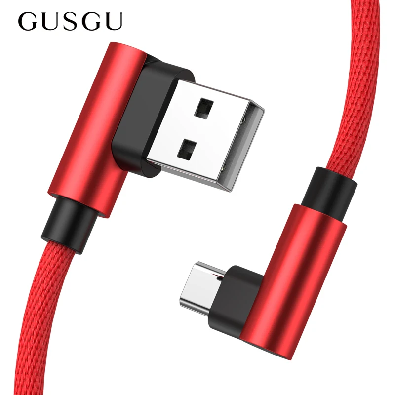 GUSGU Original Micro USB Cable 90 Degree Bending Cable 2.4A Fast Charging Wire Mobile Phone Sync Data Cord For Samsung Android
GUSGU Original Micro USB Cable 90 Degree Bending Cable 2.4A Fast Charging Wire Mobile Phone Sync Data Cord For Samsung Android