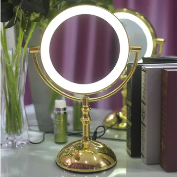 8" Extending Vanity Makeup Mirror LED Lighted Magnifying Standing Makeup Mirror Double sided Metal Round New Year Gift Mirror 
8" Extending Vanity Makeup Mirror LED Lighted Magnifying Standing Makeup Mirror Double sided Metal Round New Year Gift Mirror