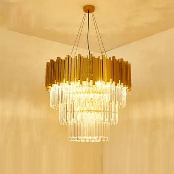 Living Room Chandelier Restaurant Crystal Light Nordic Postmodern Luxury Atmosphere Villa Duplex Floor Hollow LED Lamp led light
Living Room Chandelier Restaurant Crystal Light Nordic Postmodern Luxury Atmosphere Villa Duplex Floor Hollow LED Lamp led light