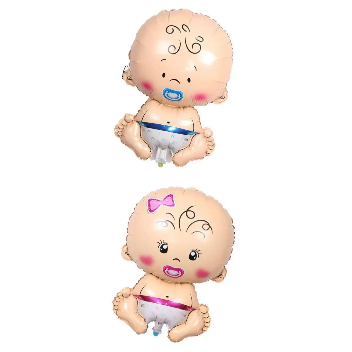 Pieces of 2 Baby Pacifier Doll Foil Balloon Baby Shower Boys Girls Birthday Party Decor Kids Toy Pieces of 2 Baby Pacifier Doll Foil Balloon Baby Shower Boys Girls Birthday Party Decor Kids Toy