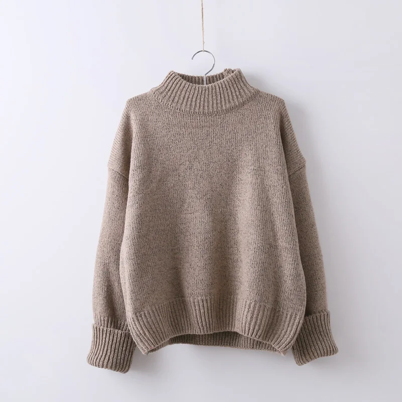 2019 Women Solid color Autumn Winter Sweater Cashmere Knitted Pullover Tops Turtleneck Elegant Plus Size Femme aa1044
2019 Women Solid color Autumn Winter Sweater Cashmere Knitted Pullover Tops Turtleneck Elegant Plus Size Femme aa1044
