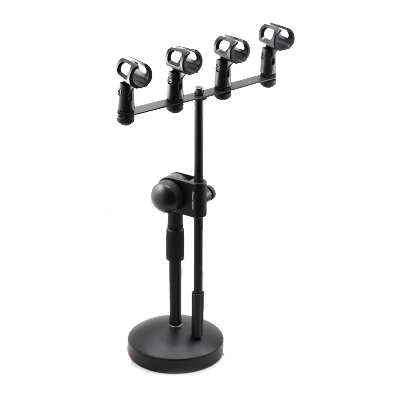 Desktop vertical microphone double bracket microphone 4head clip 4 microphone bracket chuck NB-214
Desktop vertical microphone double bracket microphone 4head clip 4 microphone bracket chuck NB-214