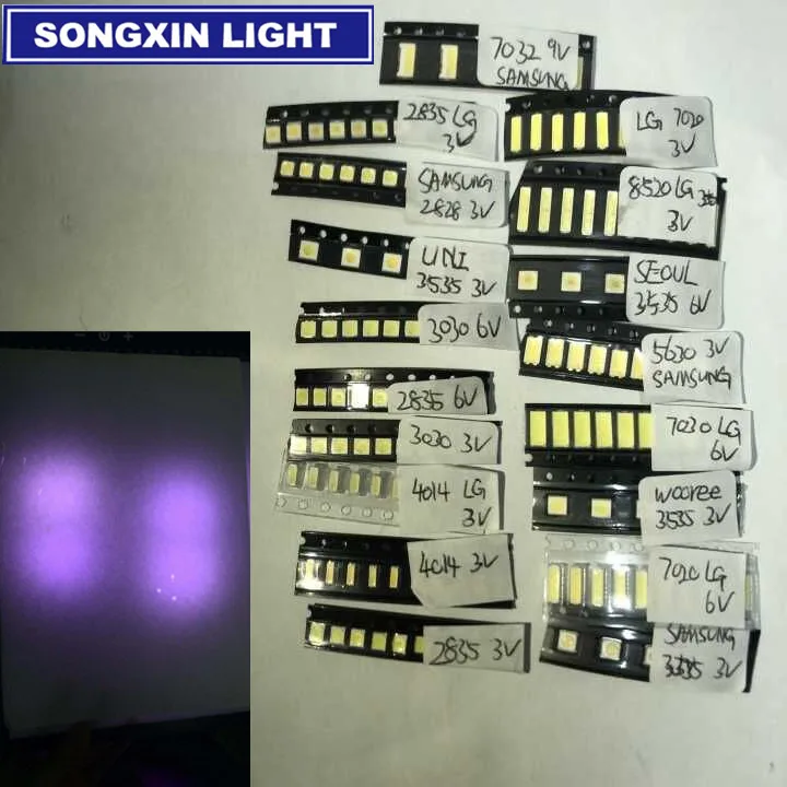 For LG led tv backlight 8520 2835 2828 3030 3535 4014 5630 7020 7030 3V 6V 9V Repair led for lcd tv repair Assorted Cool white
For LG led tv backlight 8520 2835 2828 3030 3535 4014 5630 7020 7030 3V 6V 9V Repair led for lcd tv repair Assorted Cool white