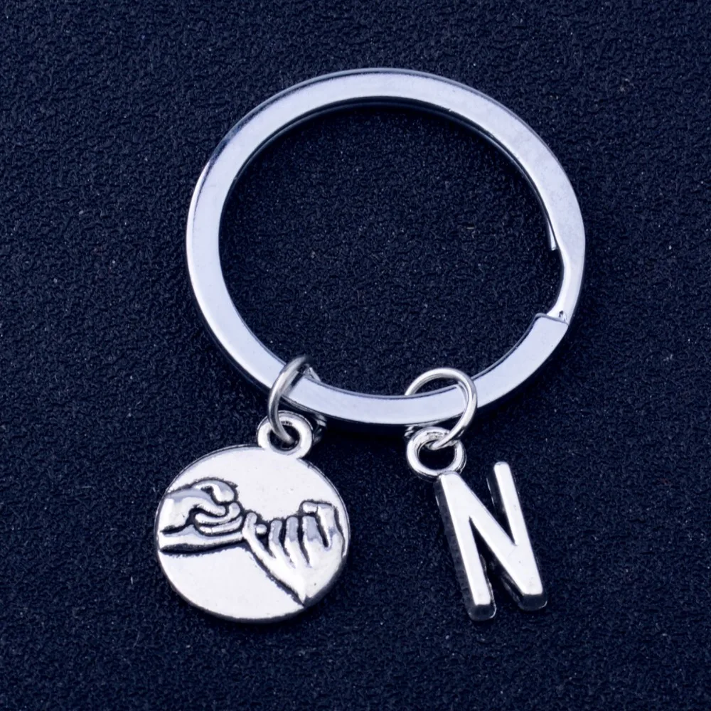 Брелок с надписью N Charm розовый брелок клятва лучший друг дружеские украшения