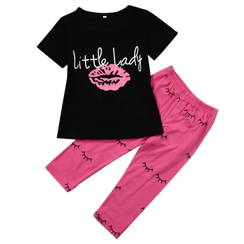 Fashion Children Clothing Summer Kids Girls Short Sleeve T-Shirt+Pants Trousers Summer 2pcs Set Outfits 1-6Year's Baby Clothing
Fashion Children Clothing Summer Kids Girls Short Sleeve T-Shirt+Pants Trousers Summer 2pcs Set Outfits 1-6Year's Baby Clothing