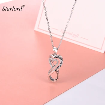 BFF Infinity Necklace 925 Sterling Silver AAA Cubic Zirconia Cyrstal Necklace Always Best Friend/Sister Forever Gift P6093B
BFF Infinity Necklace 925 Sterling Silver AAA Cubic Zirconia Cyrstal Necklace Always Best Friend/Sister Forever Gift P6093B