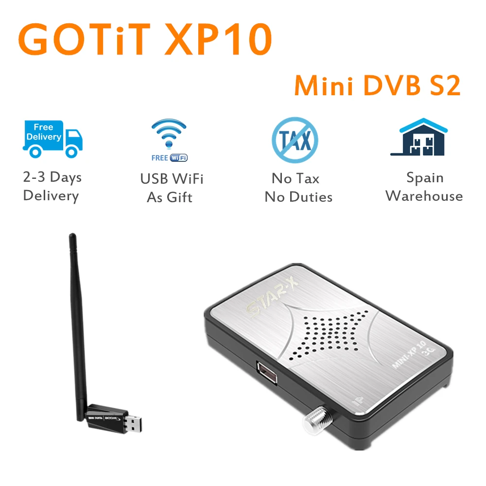 GOTiT XP10 MINI DVB-S2 Support CCcam Clines IKS Vanilla Satellite Receiver Receptor Sunplus1506A with French Sports Set Top Box
GOTiT XP10 MINI DVB-S2 Support CCcam Clines IKS Vanilla Satellite Receiver Receptor Sunplus1506A with French Sports Set Top Box