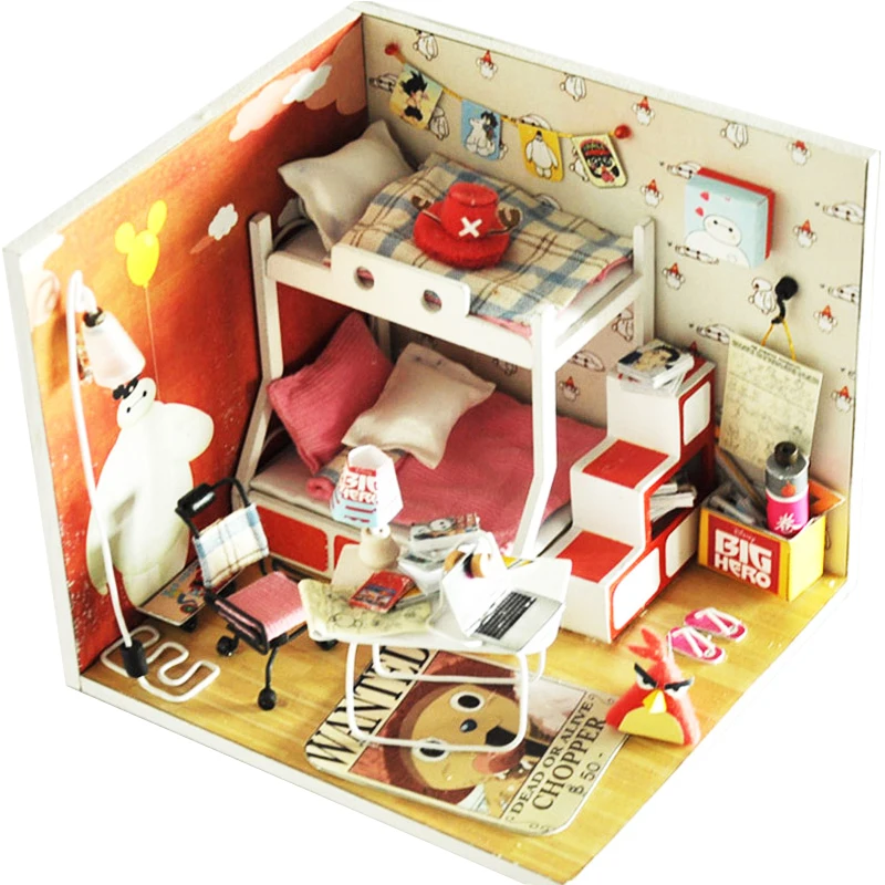 DIY Doll House Toys With Furniture LED Light Miniature Model Dollhouse Handmade Dolls Toys Gift Baymax Amusement Park TW20 #E
DIY Doll House Toys With Furniture LED Light Miniature Model Dollhouse Handmade Dolls Toys Gift Baymax Amusement Park TW20 #E