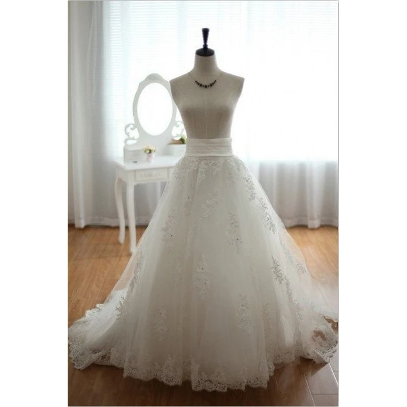 Custom Made Wedding Skirt Wide Waistline A Line Floor Length Maxi Skirt Applique Lace White Tulle Long Skirts Women
Custom Made Wedding Skirt Wide Waistline A Line Floor Length Maxi Skirt Applique Lace White Tulle Long Skirts Women