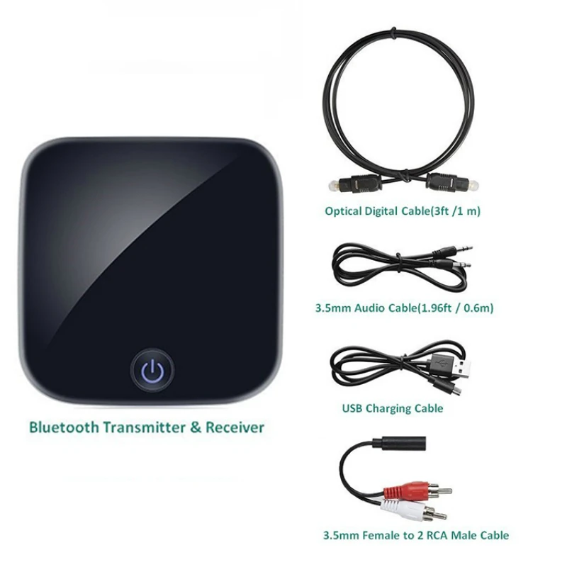 Фото Bluetooth 5 0 аудио передатчик приемник 2 в 1 3 мм CSR8670 V5.0 беспроводной адаптер для