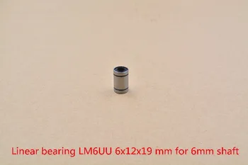 LM6UU 6mmx12mmx19mm linear ball bearing bush bushing for rod round shaft 1pcs 
LM6UU 6mmx12mmx19mm linear ball bearing bush bushing for rod round shaft 1pcs
