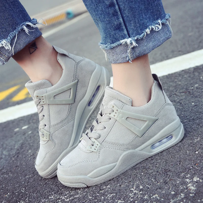 Womens Sneakers Shoes 2019 Fashion Spring Summer Suede Lace-Up Air Shoes Casual Woman Chunky Sneakers Walking Shoes Gary Black
Womens Sneakers Shoes 2019 Fashion Spring Summer Suede Lace-Up Air Shoes Casual Woman Chunky Sneakers Walking Shoes Gary Black