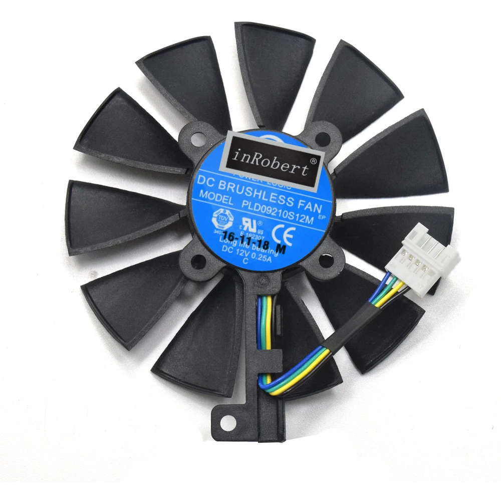 New 87MM PLD09210S12M 5Pin DC 12V 0.25A Cooler Fan For ASUS ROG Strix GTX 1080 1070 1060 RX 480 580 FDC10H12S9-C Graphics Card
New 87MM PLD09210S12M 5Pin DC 12V 0.25A Cooler Fan For ASUS ROG Strix GTX 1080 1070 1060 RX 480 580 FDC10H12S9-C Graphics Card