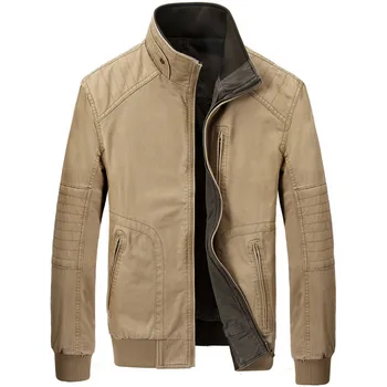Brand ZHAN DI JI PU Reversible Jacket High Quality Stand Collar Zipper Embroidery Cargo Military Men Jacket casaco masculino
Brand ZHAN DI JI PU Reversible Jacket High Quality Stand Collar Zipper Embroidery Cargo Military Men Jacket casaco masculino