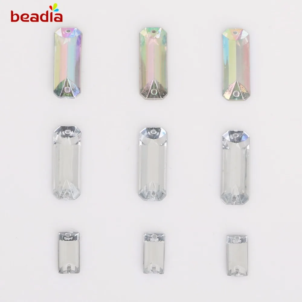 Wholesale 5*10/6*18mm Lucency Rectangle Crystal Stone 2 Holes Sew On Rhinestone Acrylic DIY Craft For Jewelry Decoration
Wholesale 5*10/6*18mm Lucency Rectangle Crystal Stone 2 Holes Sew On Rhinestone Acrylic DIY Craft For Jewelry Decoration