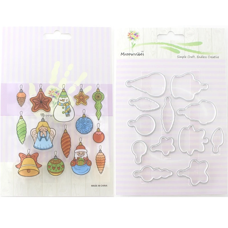 Creative Christmas Pendant Silicone Stamp Cutting Dies Stencil Frame For Scrapbook Album Decor
Creative Christmas Pendant Silicone Stamp Cutting Dies Stencil Frame For Scrapbook Album Decor