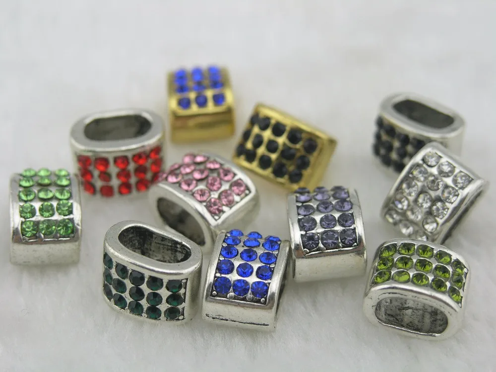 11 Colors Available--10pcs 11.0x7.0mm 888 Rhinestone Licorice Slider Spacer for Licorice Bracelet
11 Colors Available--10pcs 11.0x7.0mm 888 Rhinestone Licorice Slider Spacer for Licorice Bracelet